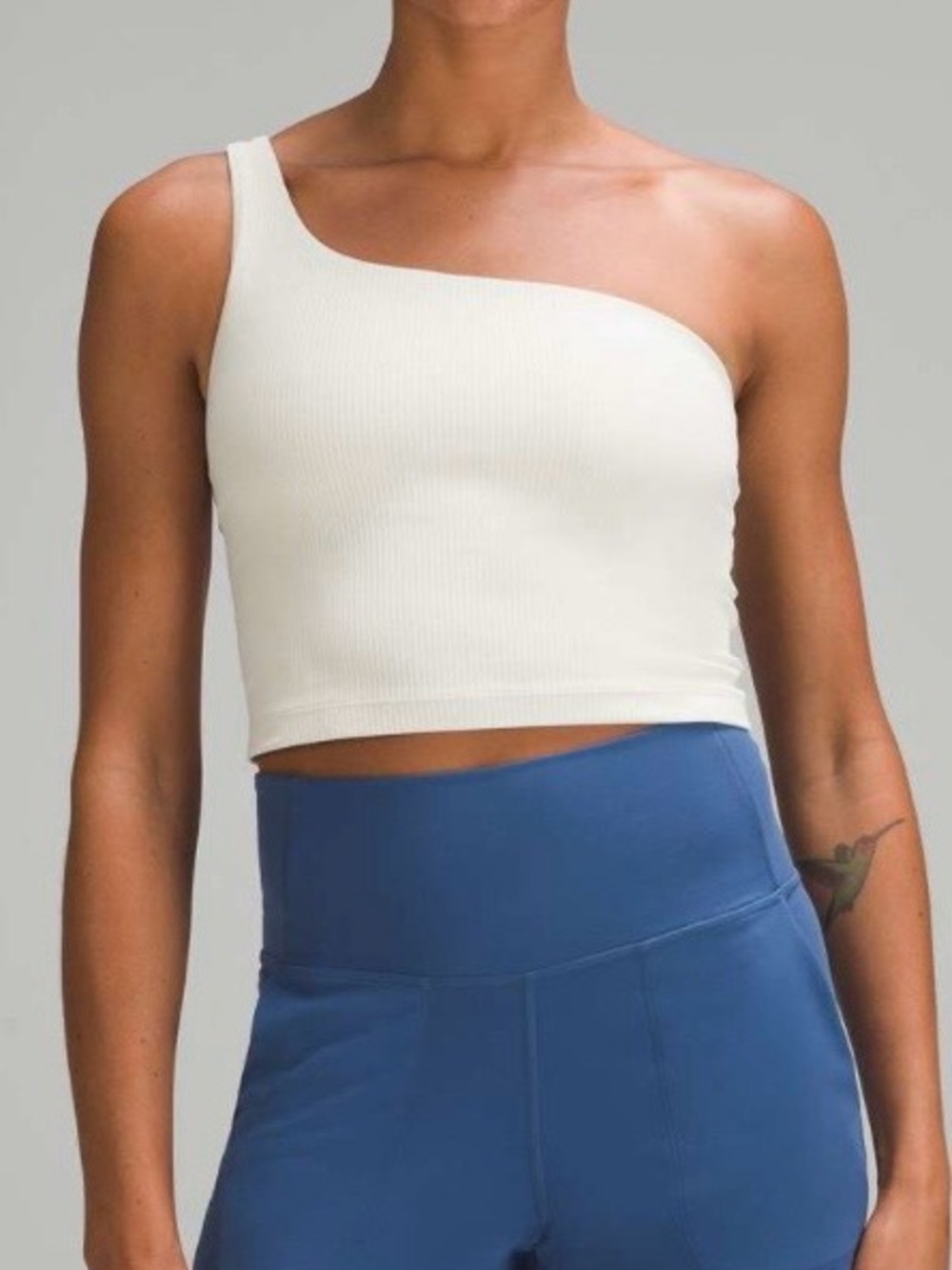 Lululemon Ribbed Nulu Asymmetrical Yoga Tank Top